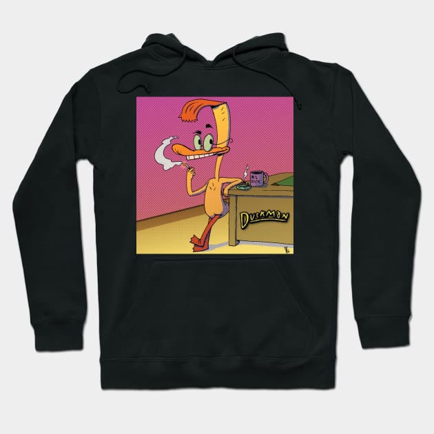 Duckman, Family Man Hoodie by JS Longstreet